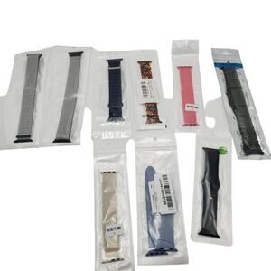 Lot of 9 Sport Watch Bands 38/40/41 mm Variety Mixed